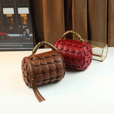 Collection of Vintage Button Round Cylinder Handbag