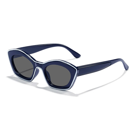Vintage Cat Eye Female Eyewear navy blue 