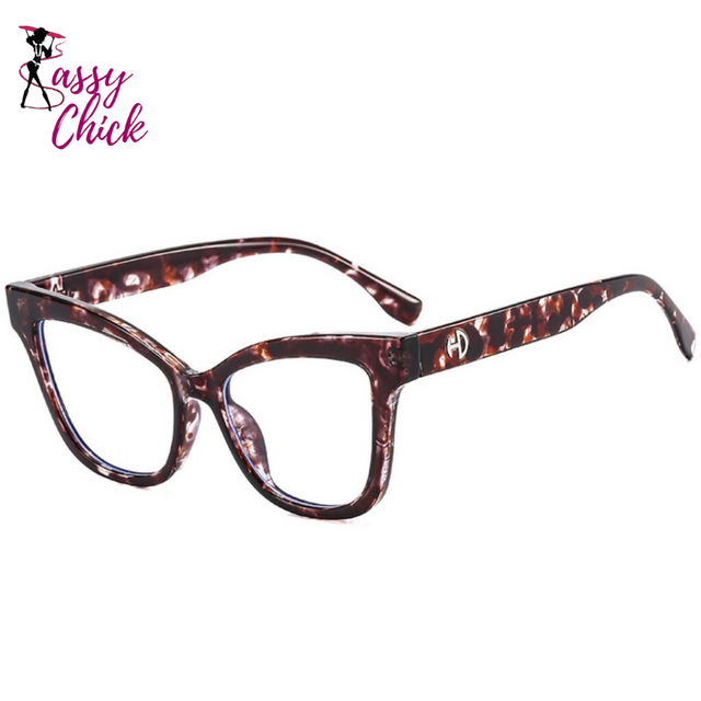Vintage Cat Eye Frame Eyewear Sassy Chick Logo