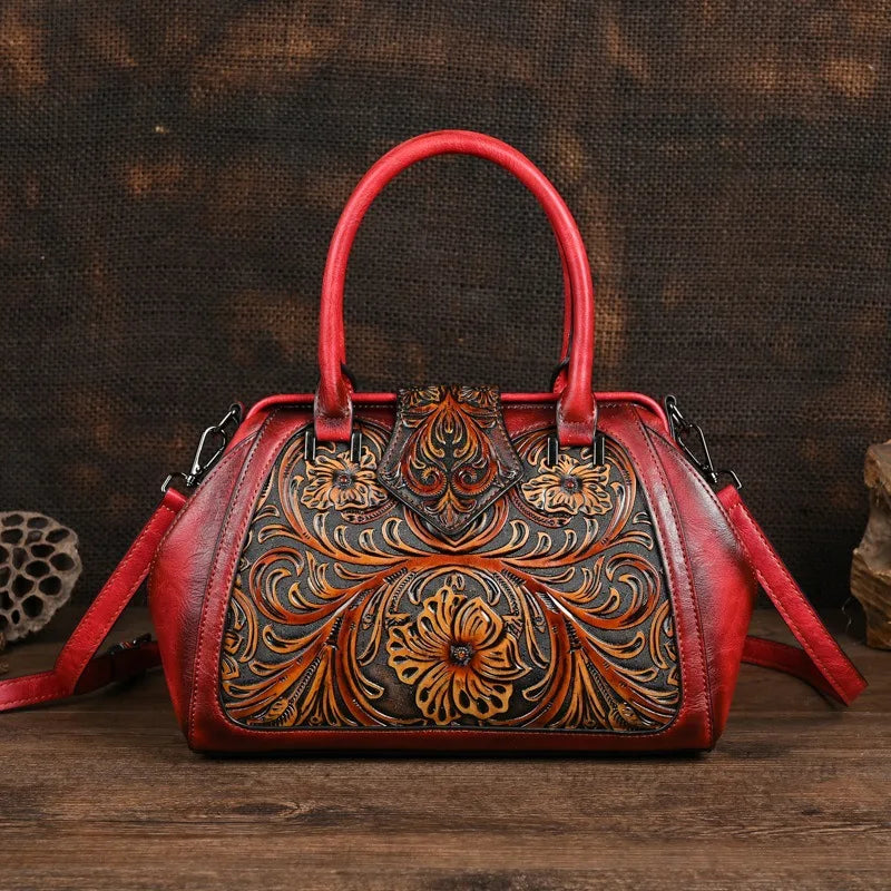 red handbag 