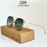 Vintage Fashion Oval Men Sunglasses