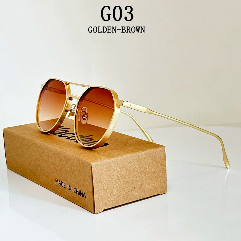 Vintage Fashion Oval Men Sunglasses