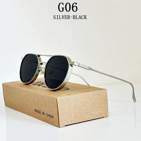 Vintage Fashion Oval Men Sunglasses