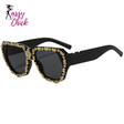 Vintage Gold Carved Rhinestone Sunglasses Sassy Chick Logo