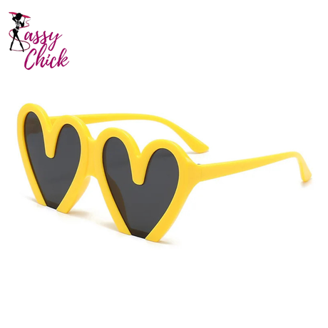 Vintage Heart Core Sunglasses Sassy Chick Logo