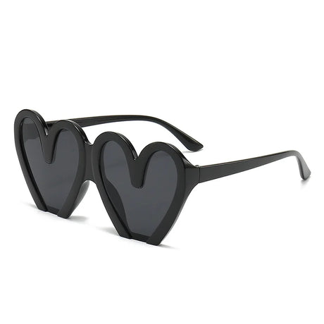 Black Vintage Heart Core Sunglasses
