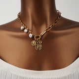 Vintage Irregular Circular Necklace