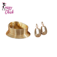 Vintage Leather African Jewelry Set Sassy Chick Logo
