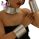 Vintage Leather African Jewelry Set Sassy Chick Logo