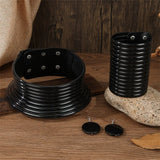 black jewelry set