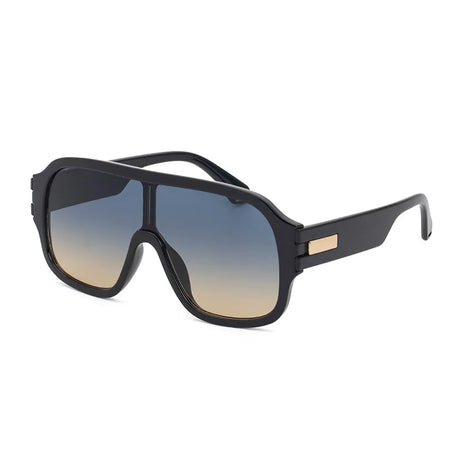 black frame, gradient black lens sunglasses
