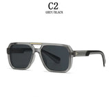 Black Vintage Luxury Square Men Sunglass