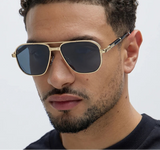 Vintage Metal Double Bridge Sunglasses