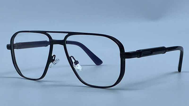 Vintage Metal Double Bridge Sunglasses