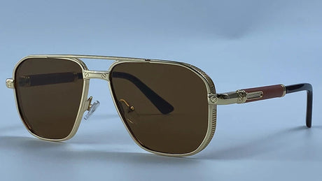 Vintage Metal Double Bridge Sunglasses