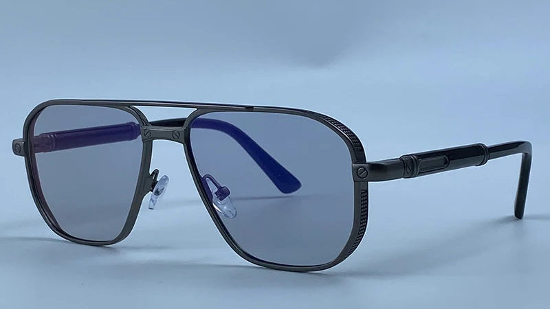Vintage Metal Double Bridge Sunglasses