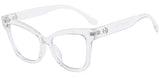 Vintage Oversized Cat Eye Frame Eyewear transparent frame