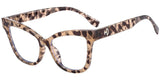 Vintage Oversized Cat Eye Frame Eyewear beige/ brown 