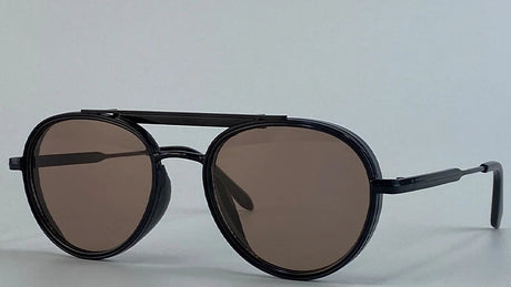 Vintage Oversized Double Beam Oval Sunglasses