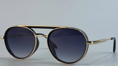 Vintage Oversized Double Beam Oval Sunglasses