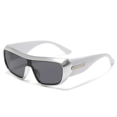 Silver Vintage Oversized Square Hip Hop Sexy Sunglasses