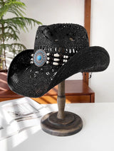 Vintage Panama Cowboy Hat black