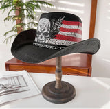 Vintage Panama Cowboy Hat black 