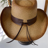 Vintage Panama Cowboy Hat brown