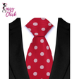 Vintage Polka Dots 8CM Wedding Necktie Sassy Chick Logo