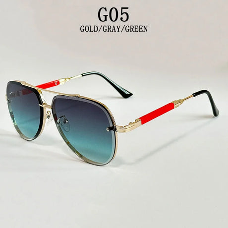 Vintage Retro Oval Men Sunglasses