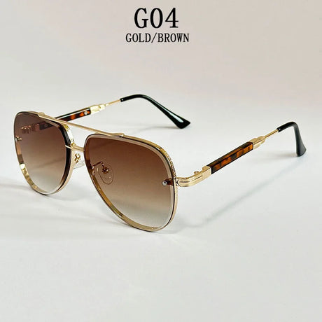 Vintage Retro Oval Men Sunglasses