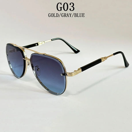 Vintage Retro Oval Men Sunglasses