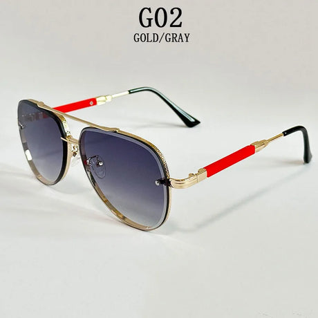 Vintage Retro Oval Men Sunglasses