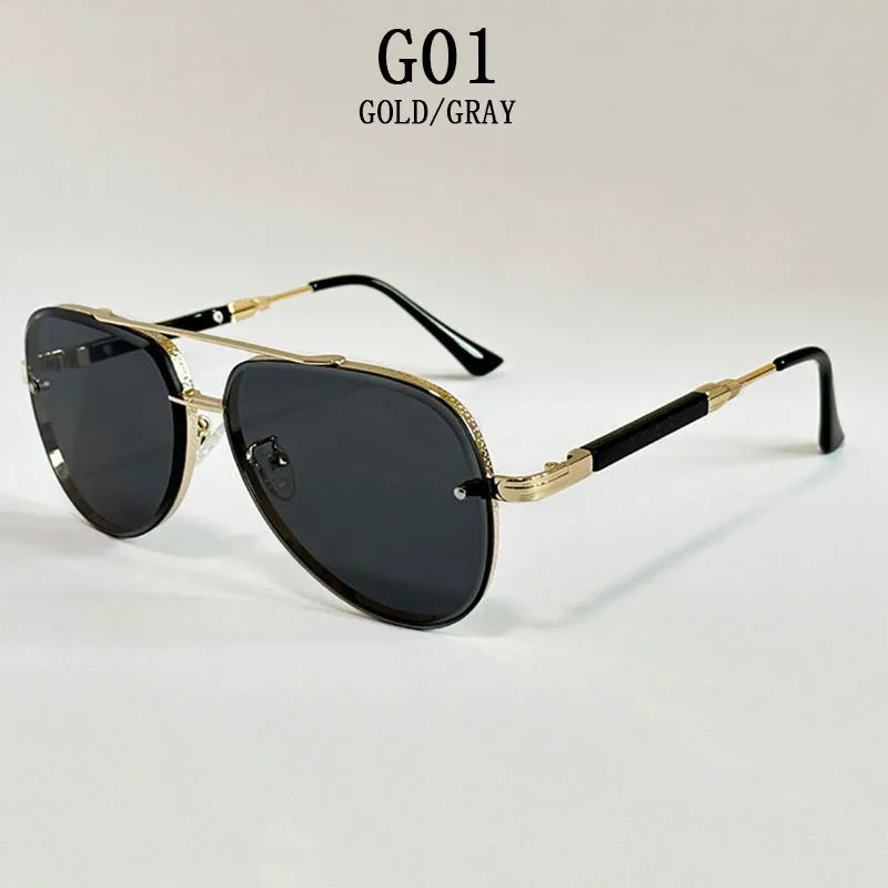 `Vintage Retro Oval Men Sunglasses