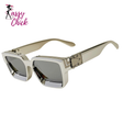 Vintage Retro Square Men Sunglass Sassy Chick Logo