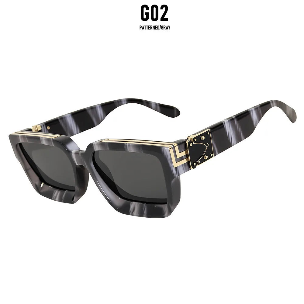 Vintage Retro Square Men Sunglass