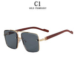 Vintage Retro Square Men Sunglasses