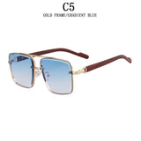 Vintage Retro Square Men Sunglasses