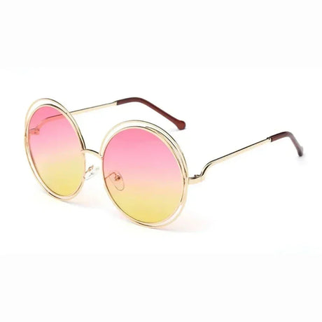 gradient pink and yellow lens