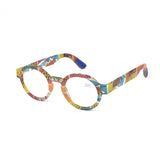 Vintage Round Frame Clear Elderly Reading Eyewear