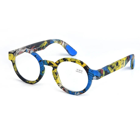 Vintage Round Frame Clear Elderly Reading Eyewear
