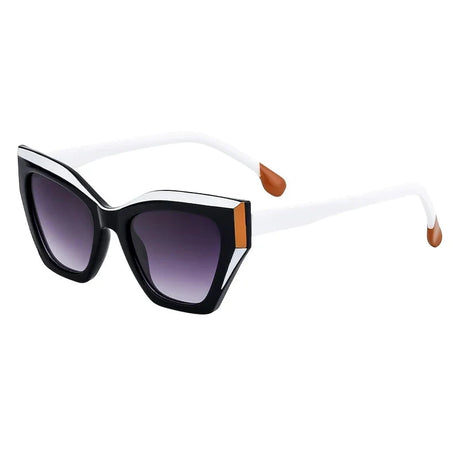 Vintage Sexy Cat Eye Sunglasses white black
