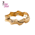 Vintage Smooth Wide Thick Cuff Bracelet Sassy Chick Logo