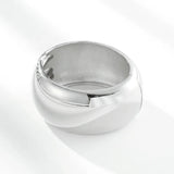silver round cuff bracelet 