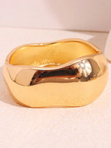 gold geometric cuff bracelet 