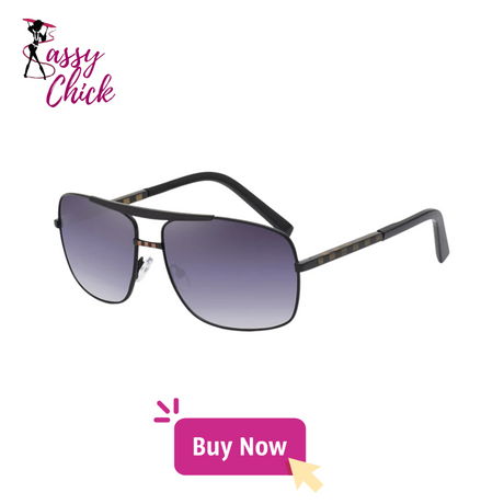 Vintage Square Driving Sunglasses sassy chick logo