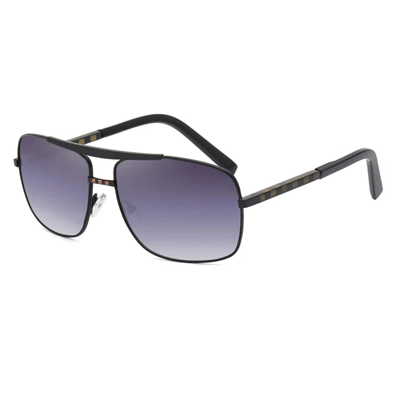 Vintage Square Driving Sunglasses black