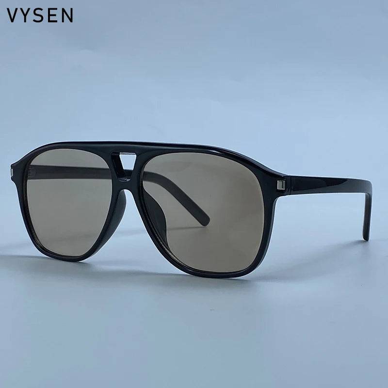 Vintage Square Pilot Outdoor Punk Sunglasses