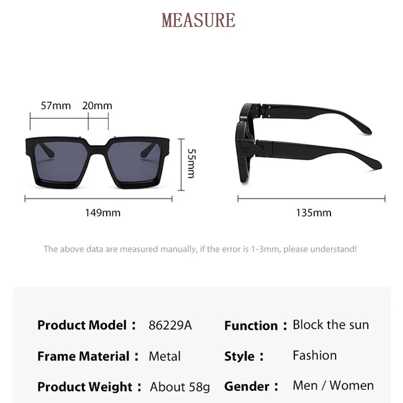 Vintage Square Retro Sunglasses
