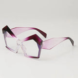 Purple Vintage Square Special Shaped Sunglasses